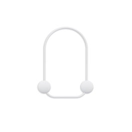 Wallity Frog-B Gancho de Pared Metálico Blanco